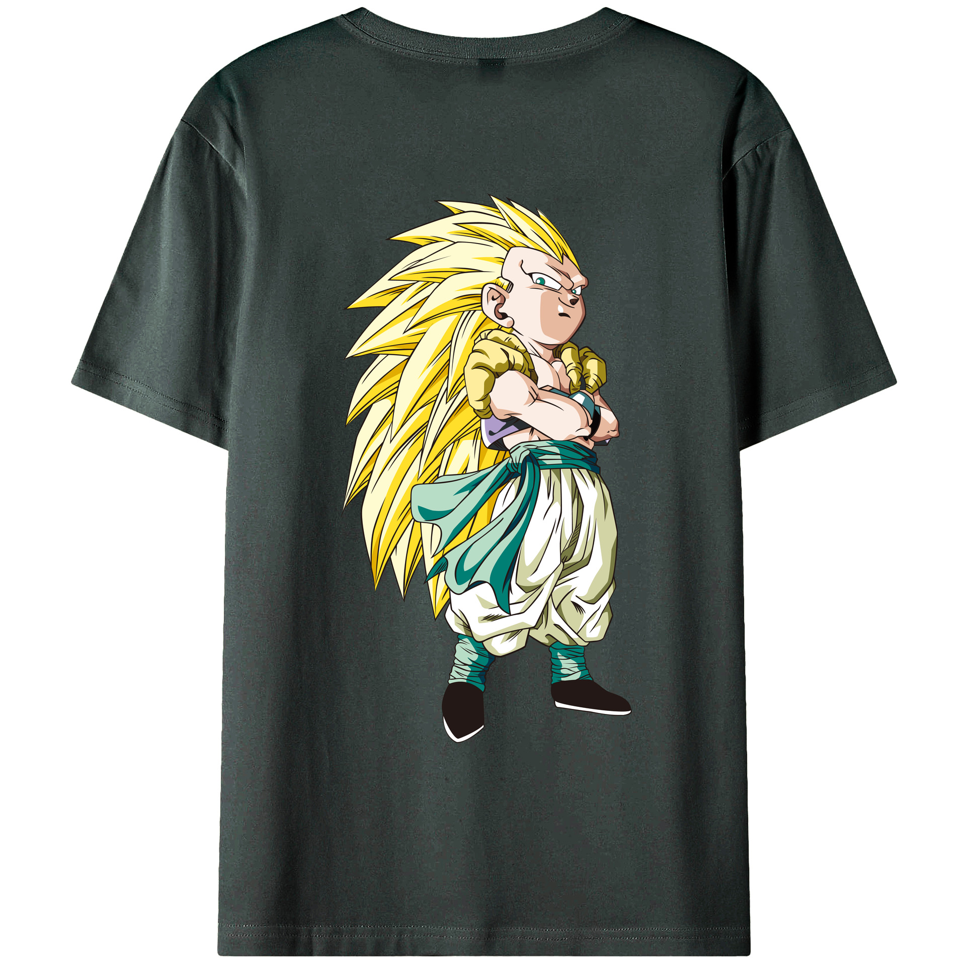 （画像用） ドラゴンボール ベジット DRAGON BALL Vegetto 綿100％ メンズ半袖Tシャツ（バックプリント） 通気性